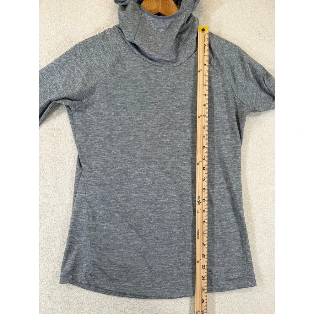 Nike Running Dri-FIT Hoodie Grey Heather Cow Neck 685818-065 Womens Small - Picture 15 of 16